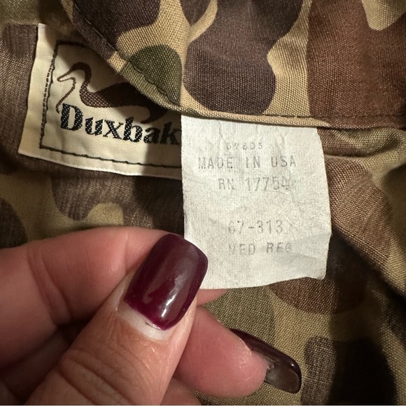 Vintage Men’s‎ DUXBAK Camo Hunting Zip Up Jumpsuit Suit Bib Overalls Medium. - Picture 11 of 12